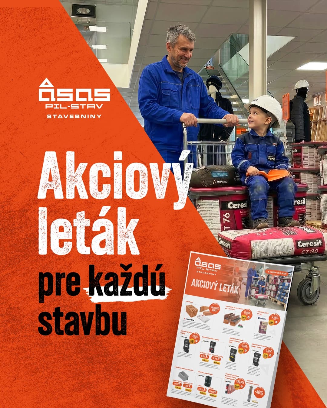 Vizuál PIL-STAV - Akciový leták pre každú stavbu